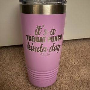 It's a throat punch kinda day - Piper Lou light purple tumbler